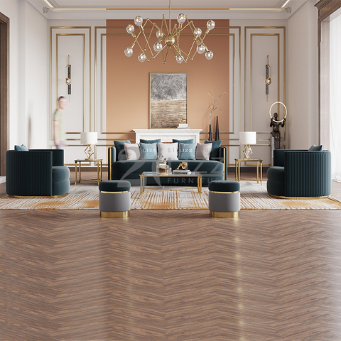 Klasik Küçük Yeşil Salon Kanepe