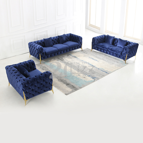 Mobilya Modern Chesterfield Kumaş Kanepe
