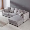 Chaise ile Leisure Chesterfield Kumaş Kanepe