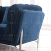 Anasayfa Avrupa Tasarım Mavi Kumaş Kanepe