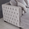 Chaise ile Leisure Chesterfield Kumaş Kanepe